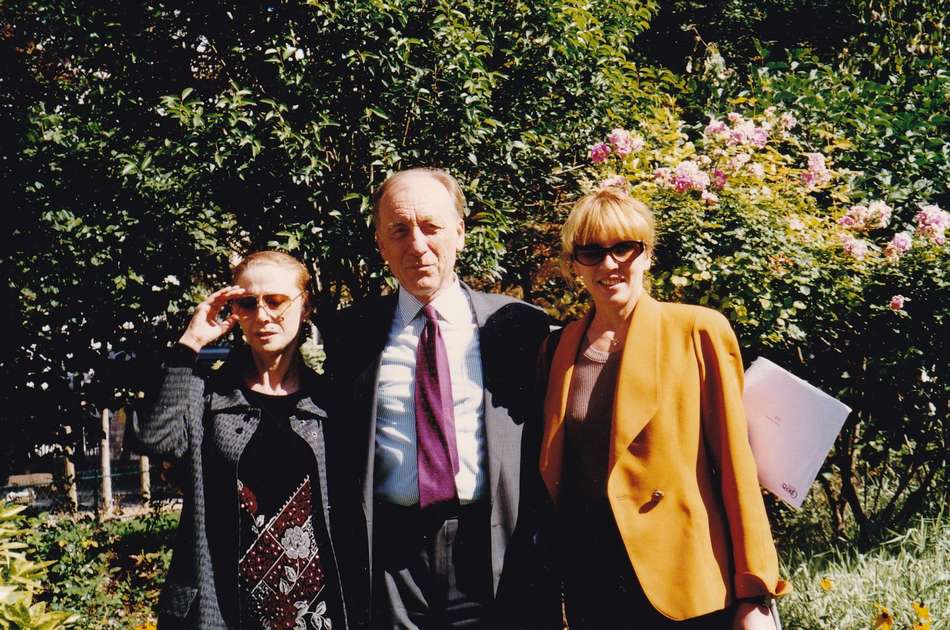 Родион Щедрин, Майя Плисецкая и Наташа (Париж, 1997).