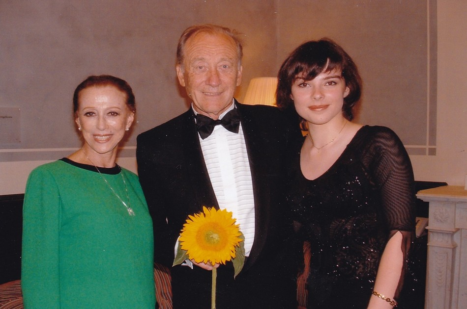 Родион Щедрин, Майя Плисецкая и Екатерина Мечетина (Амстердам, 2003).