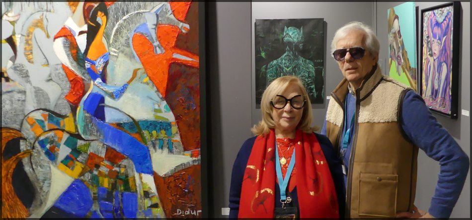 Стелла Калинина и Ален Валлон приглашают ознакомиться с экспозицией Ассоциации Stella Art International.  